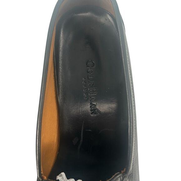 COLE HAAN Mens Casual Dress Shoes Black Woven Leather Tassel Loafer SZ 12 Resort main image 10
